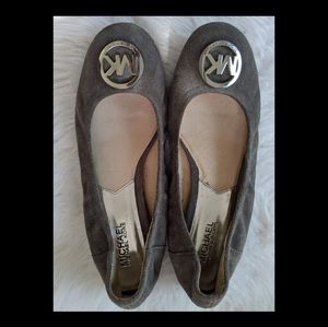 Michael Kors Grey Ballet Flats Size 8